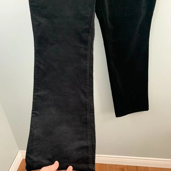Talbots  Women's Corduroy Curvy Straight Leg Pants Black NWT Cotton Stretch 16 - Picture 3 of 14